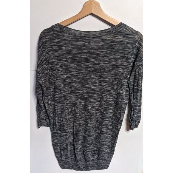 ARITZIA Wilfred | Balzac Sweater in Grey/Black Space Dye - Picture 5 of 7